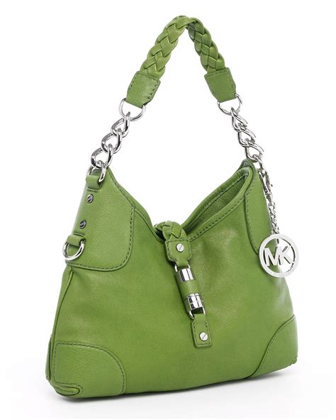 michael kors green shoulder bags.